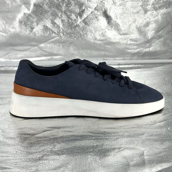 Wolf and Shepherd Men\'s Cruise Shoes Lace Up Nubuck Navy Blue Size 10.5 EU 43.5 main image 9